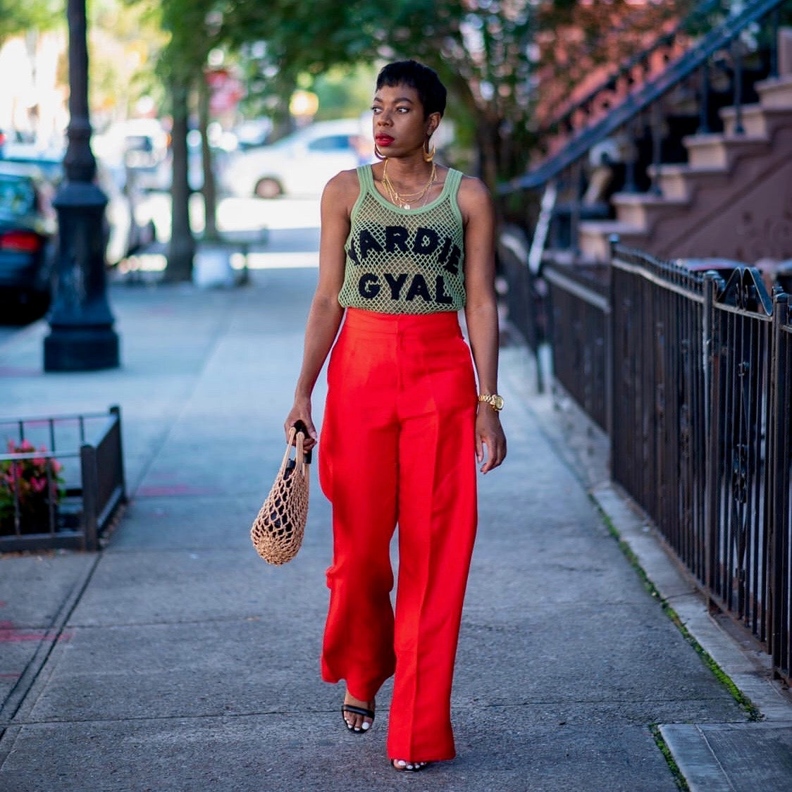 Yardie Gyle Cropped String Vest