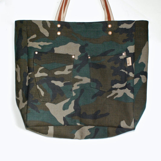 Scandal Tote Bag (Camouflage and Denim)