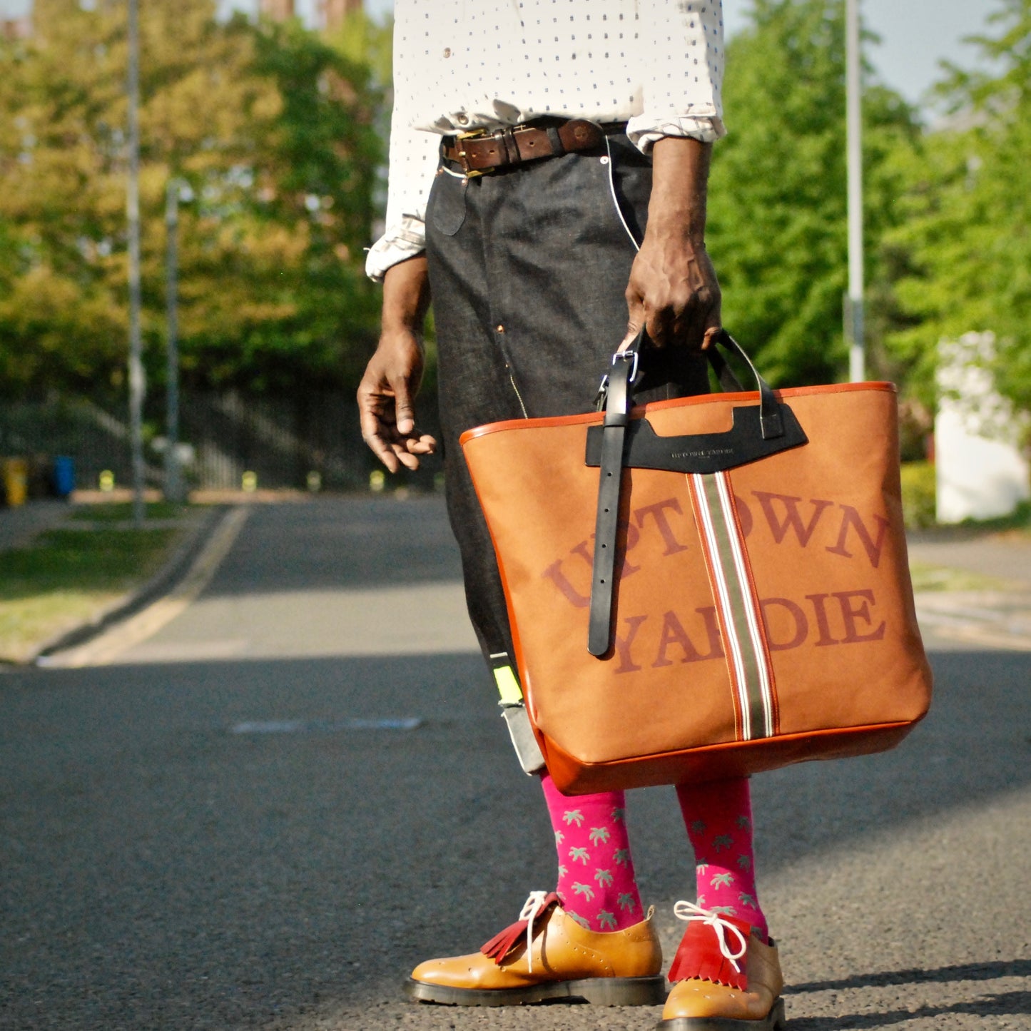 Kingston Oversized Tote Bag Canvas And Leather