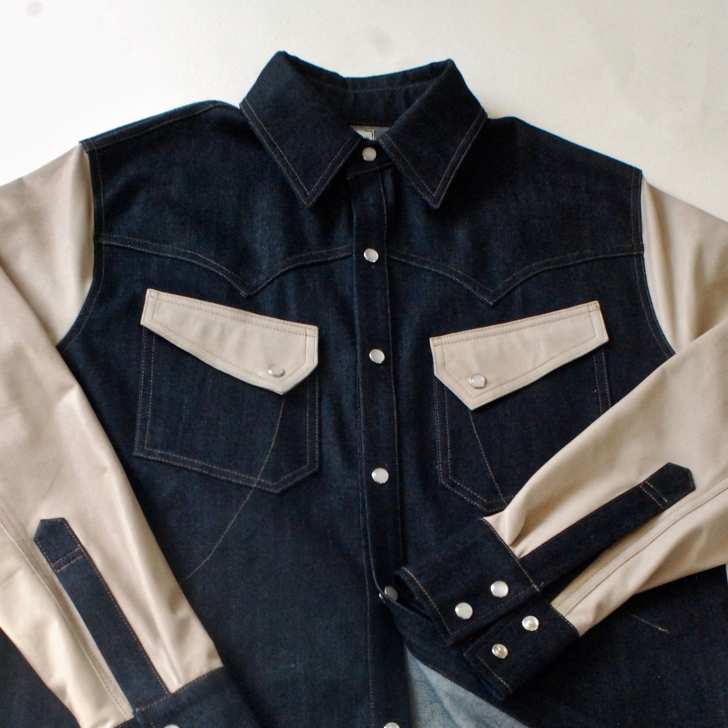 Uptown Yardie Denim/leather  Shirt/Over Shirt